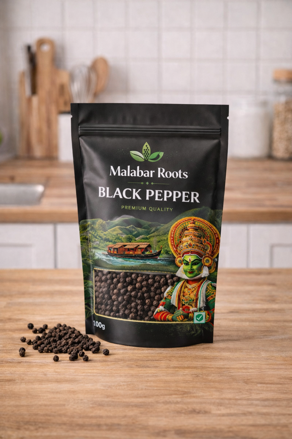 Whole Black Pepper (Kali Mirch) – 100g