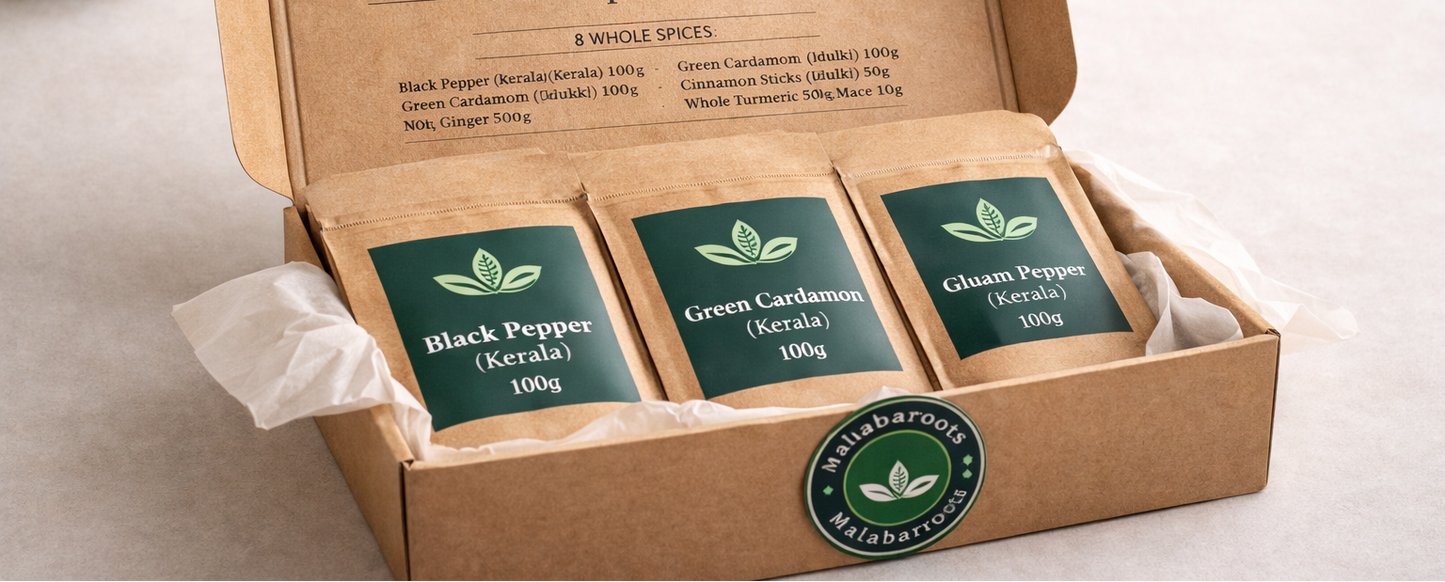 Kerala Whole Spices Combo Box (8-in-1) – 485g