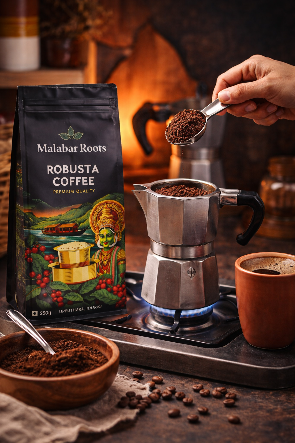 Upputhara Idukki Robusta Coffee Powder – 250g
